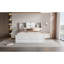 Grand lit plateforme avec tête de lit et 8 tiroirs, blanc-1030065173-1030065174