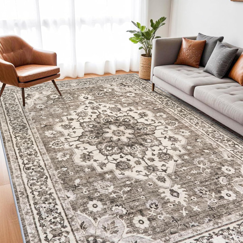 Tapis de couloir oriental 7x9, Rectangle 7 pi x 9 pi