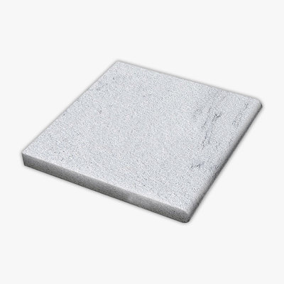 Solto White Grained Texture 12x12 Marble Thick Bullnose Coping