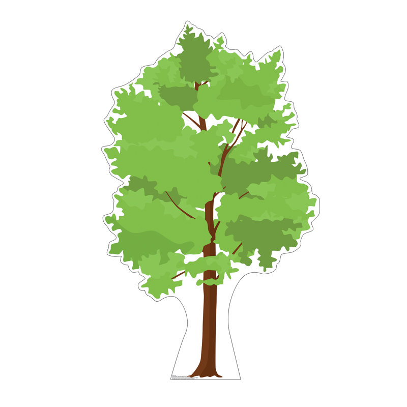 Life-Size Green Tree Cardboard Cutout Standee