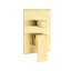 Pomme de douche murale 12 po - pluie naturelle, buse autonettoyante, finition forte et finition laiton, bec, rouille-127368506
