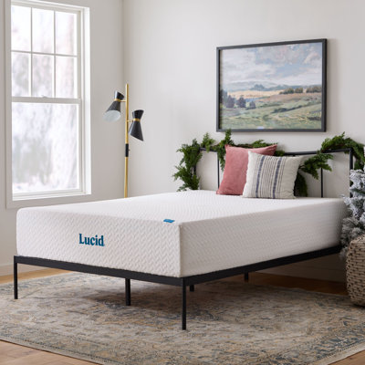 Matelas en mousse à mémoire de forme infusée au gel 14 po Lucid SureCool ™
