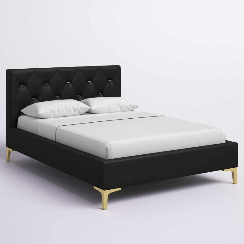Mimi Upholstered Platform Bed, Full/Double