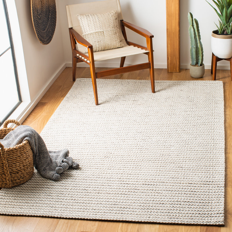 Marbella Contemporary Area Rug In Light Brown / Ivory, Rectangle 122 x 183 cm