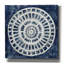 «Blue Textured Medallion» par Silvia Vassileva, art mural sur toile-538687988