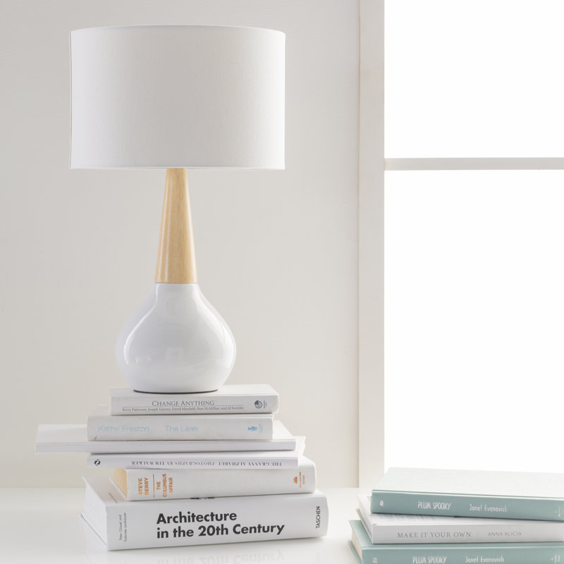 Scotia 19" Table Lamp, Cream