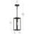 Ryle One-Light Outdoor Pendant Light with Clear Glass Panels-127392952