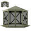 Spacieux auvent de camping avec abri de jardin pour 6 à 8 personnes avec installation facile et protection UPF30 +-128769952