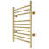 Infinity Towel Warmer, Polished Gold, Dual Connection, 10 Bars
