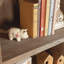 Bibliothèque avec tiroir, finition brune