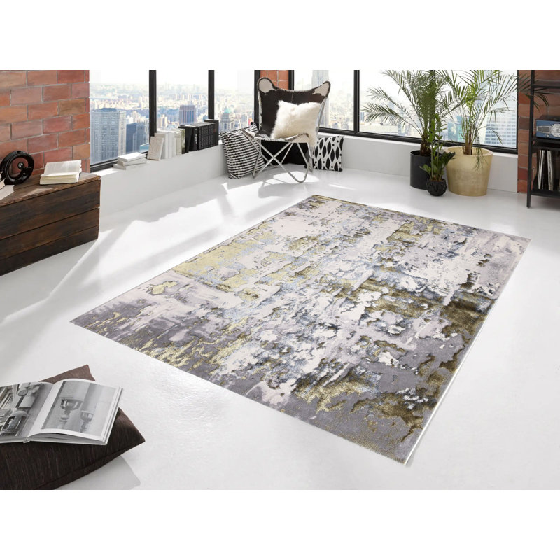 Toshia Abstract Area Rug, Runner 60 x 220cm