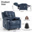Fauteuil inclinable électrique en chenille de 33,5 po de largeur avec roulettes télécommandées et verrouillables, facile à déplacer et à verrouiller en place-1780264101