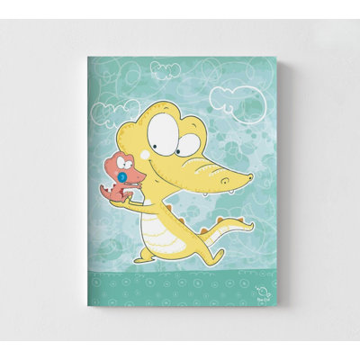 Baby Yellow Alligator Nursery Wall Art, Florida Nursery Inspo Decor, Daycare Baby Room Decor, Fun Kids Playroom Wall Art