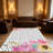 1PC Black Polka Dot Watercolor Pink Floral area rugs for Living Room, Soft, All seasons, Easy-maintain, Washable Indoor mat, Farmhouse suitable for dining table, bedroom, kitchen, entryway, backyard patio, home office, Home Decor, Outdoor Decor.-1238696208