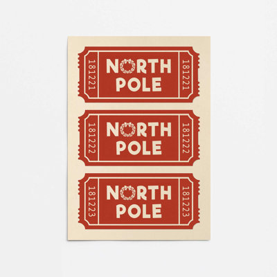 «Santa's Boarding Pass», reproduction d'art