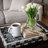 Decorative Tray, 14 Inch Capiz Geometric Pattern, Blue And White-123275134-123275133