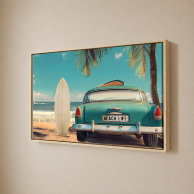 Beach Life Cruiser by Galaxy Of Graphics - Graphic Art on Canvas