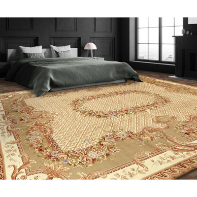 Tapis rectangulaire noué à la main