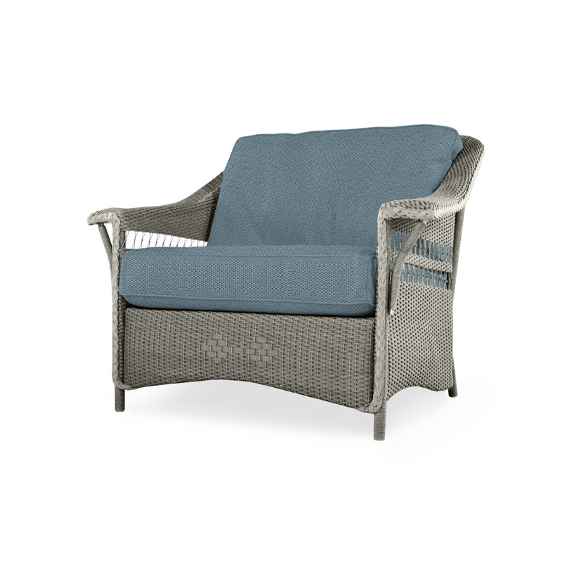 Nantucket Outdoor Lounge Chair, Luna Mist, Pewter