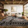Muniz Black/Light Grey Area Rug