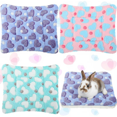 Bunny & Guinea Pig Fleece Sleeping Pads, Set Of 3