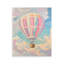 Plaque murale pastel à montgolfière, design par The Prints Vibe