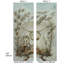 Blue French Rococo Chinoiserie Panel Wallpaper