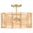 Eshe Rattan Semi Flush Mount