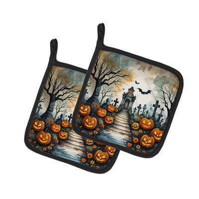 Paire de porte-casseroles Marigold Spooky Halloween
