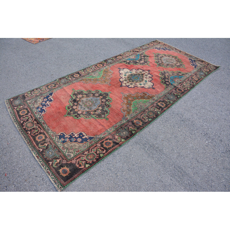 Cool Cool, tapis moderne brun, grand tapis 4,5 x 9,8 pi, tapis rétro, tapis turcs, tapis moderne