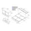 Commode et lit escamotable avec matelas 6 po, rangement et chargeur intégré Atiyah-1845478453-1845478452