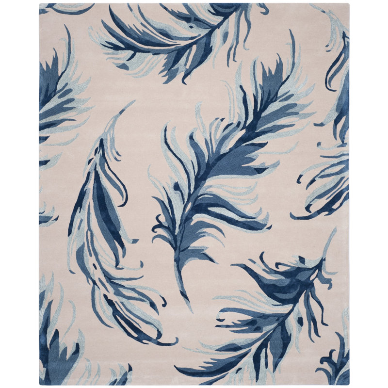Tapis en laine touffeté à la main Quandro Alr-Allure, Rectangle 8 pi x 10 pi