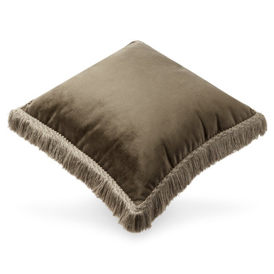 Pewter Posh Embroidered Throw Pillow