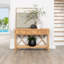54'' Wide 3 Drawer Rattan Wood Sideboard-112619623