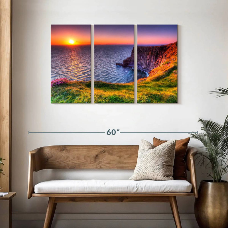 Gillard Cliff Of Moher Sundown, H 28 po x l 45 po