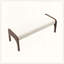 Banc long rembourré 50,25 po-129506434
