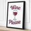 Wine Please Typography - Wrapped Canvas-1912301846-1912301838
