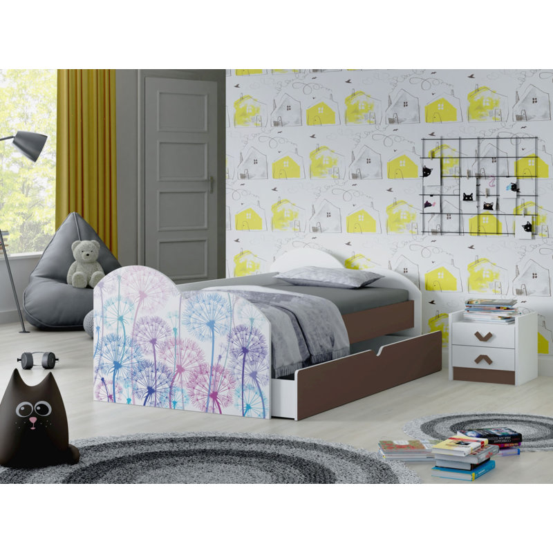 Gellert Storage Kids Bed, Cappuccino