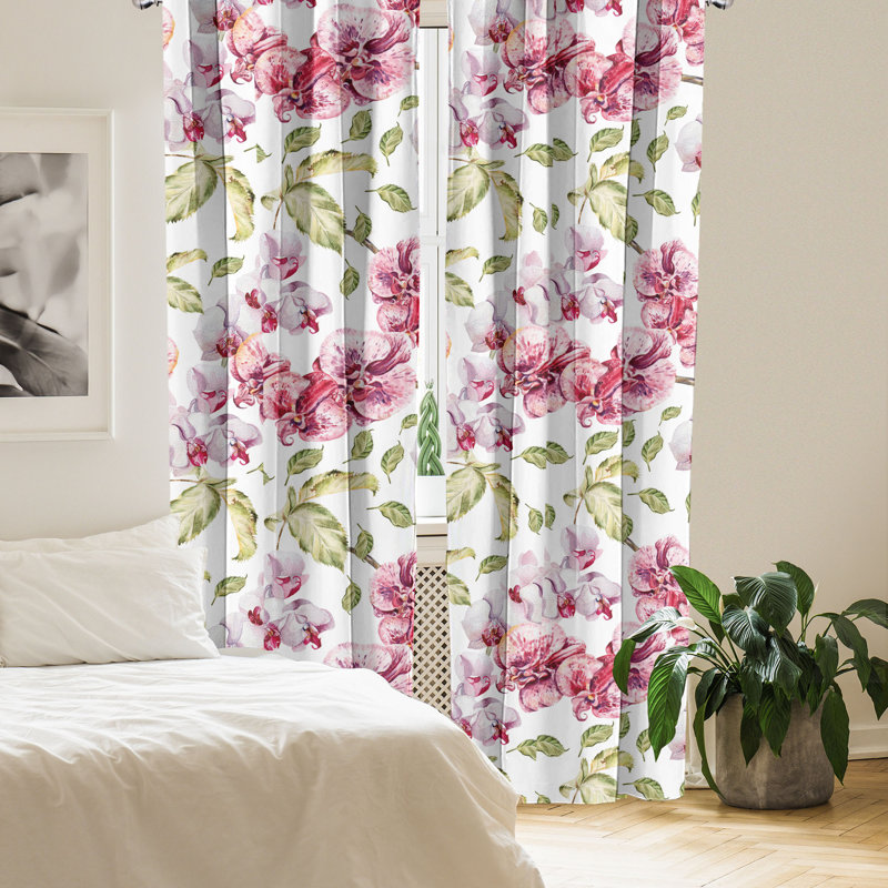 Semi Sheer Curtain Pair, 28" W x 84" L