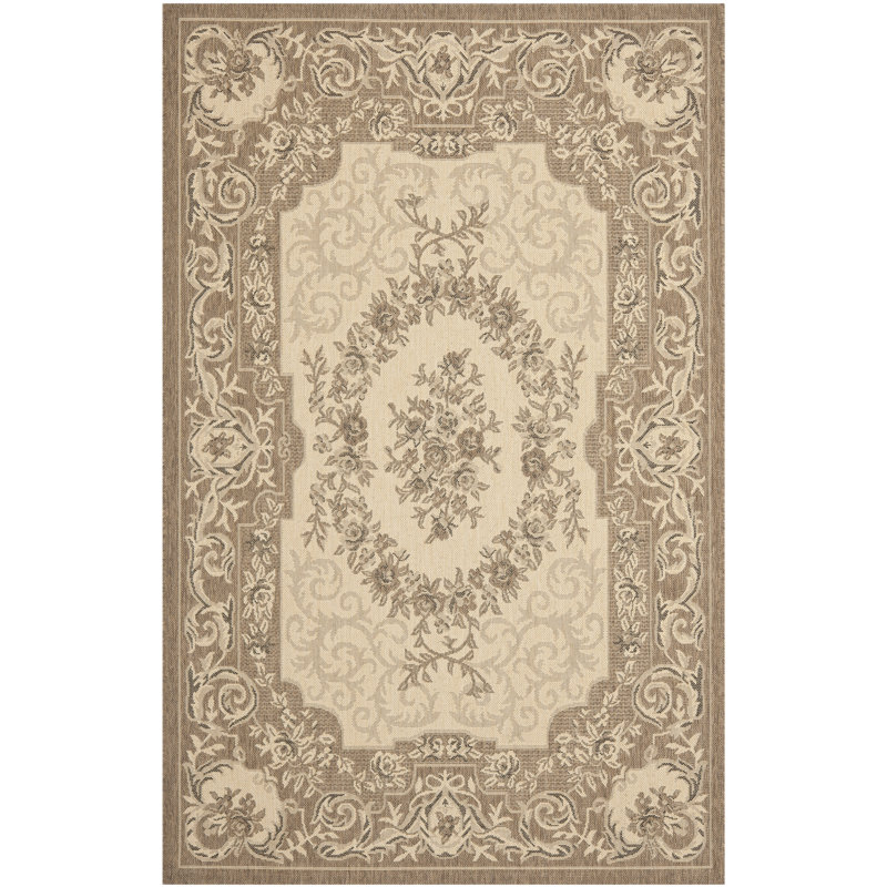 Galena Performance Oriental Indoor/Outdoor Area Rug, Rectangle 5'3" x 7'7"