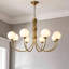 Lustre 6/8 lumières avec abat-jour en verre opale Stetler-848368437-848368438