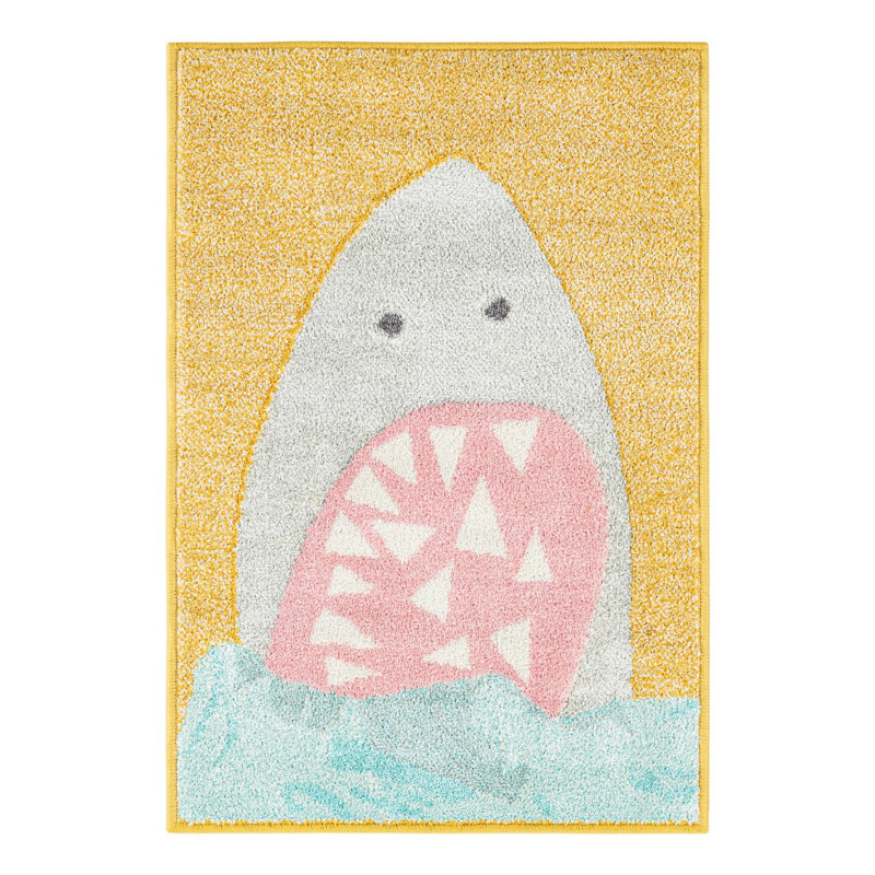 Unique Loom Sharks Whimsy Kids Rug, Rectangle 2'2" x 3'1"