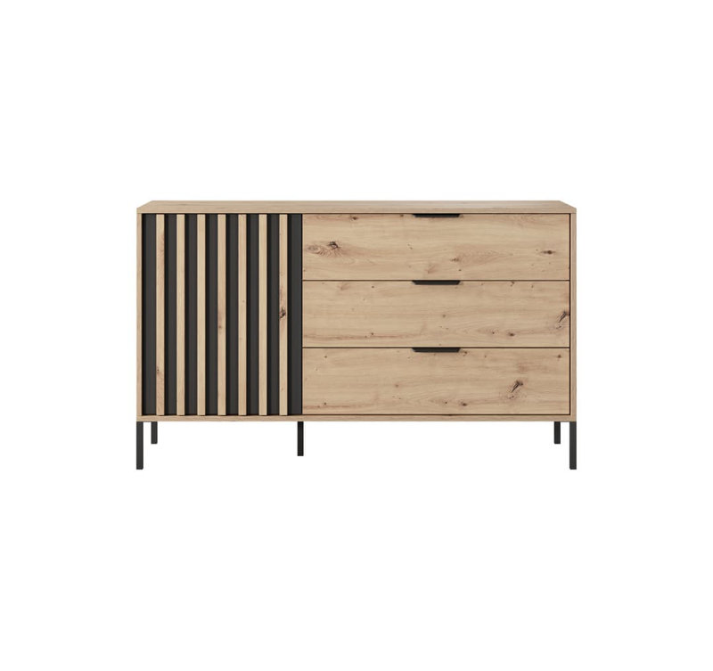 Dunblane 137.3cm W 3 - Drawer Chest of Drawers