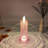 12Pcs Rose Shadow LED Flameless Candles,Romantic Battery Operated Candles Led Pillar Candles for Valentines Anniversary Wedding Christmas Decorations-885143135