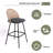 Upholstered Rattan Back Counter & Bar Stool-1162072345