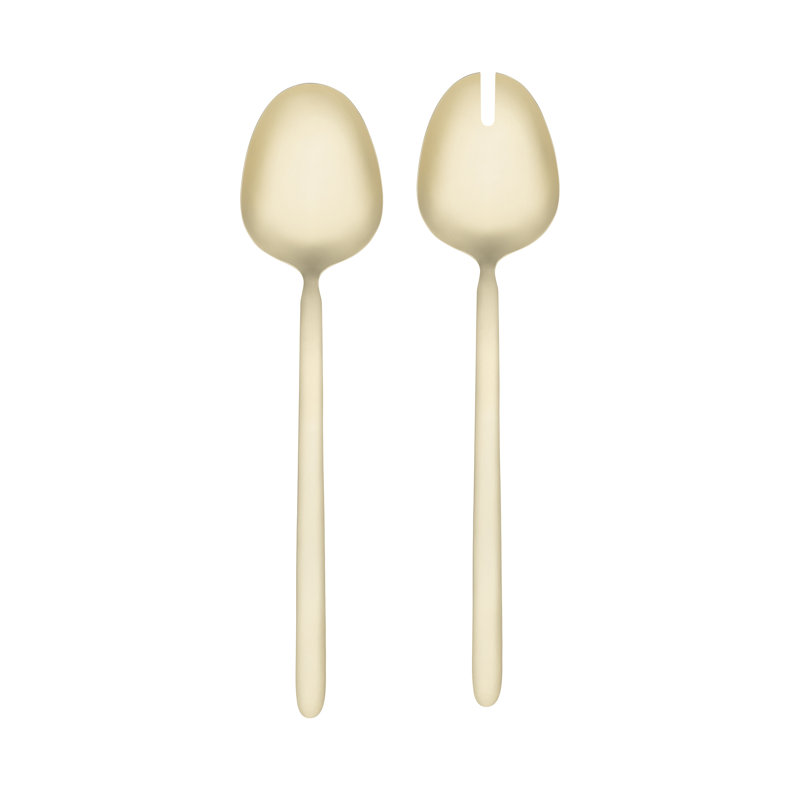 STELLA 2 -Piece Stainless Steel Salad Servers, Gold
