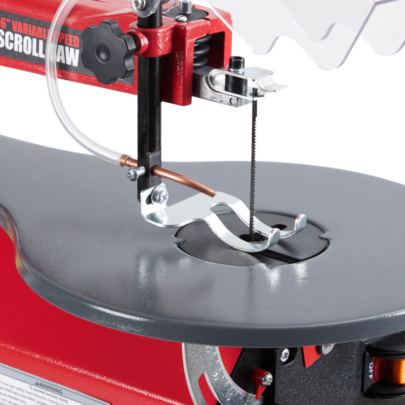 16‑Inch Variable Speed Scroll Saw, Extra‑Large Tilting Work Table with LED Light, Precision Electric Saw for Woodworking Projects