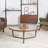 Ciro Solid Wood Glass-Top Round Coffee Table