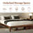 Carruthers Thor Bed Frame Queen - Solid Wood Platform Bed - Japanese Joinery Bed Frame - Wood Slat Support - No Box Spring Needed - Easy Assembly - Minimalist & Modern Style (walnut)-122289695-114246966
