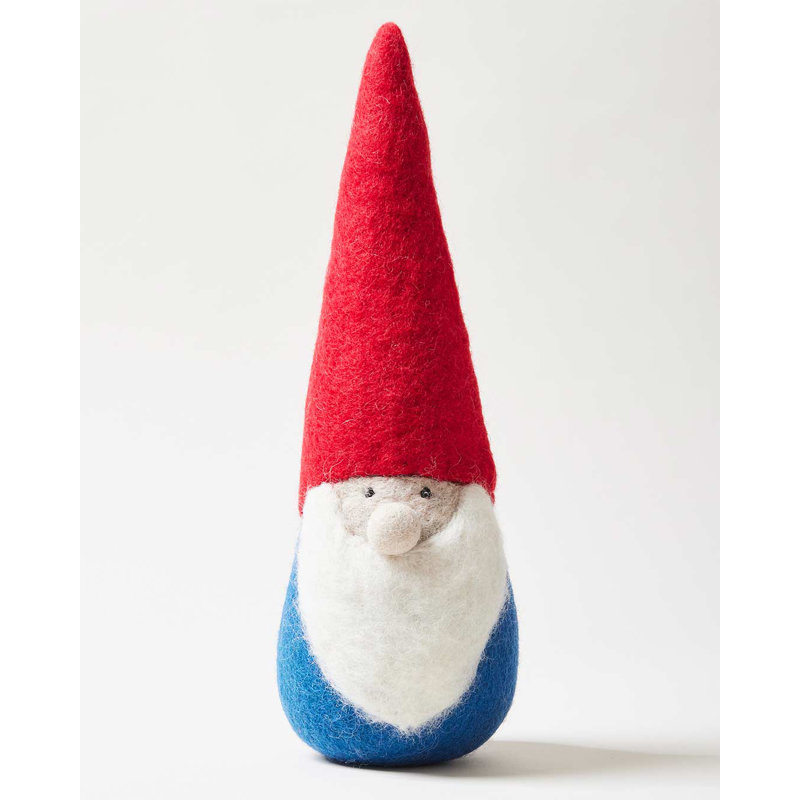 Nordic Felted Gnome, Large: 13.5" H X 4" (diameter at base)